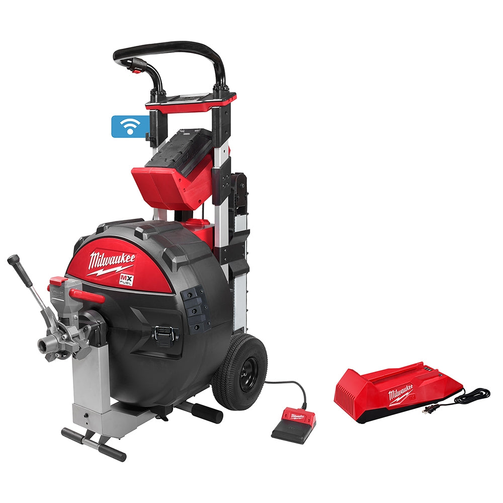 Milwaukee MXF501-1CP MX FUEL Cordless ONE-KEY Sewer Drum Machine w/ POWERTREDZ