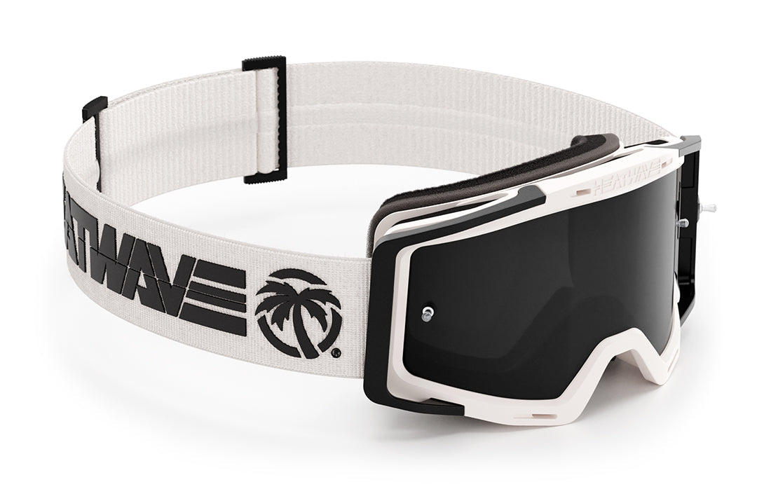 Heat Wave Billboard Icon WHITE MXG-250 Moto Goggle
