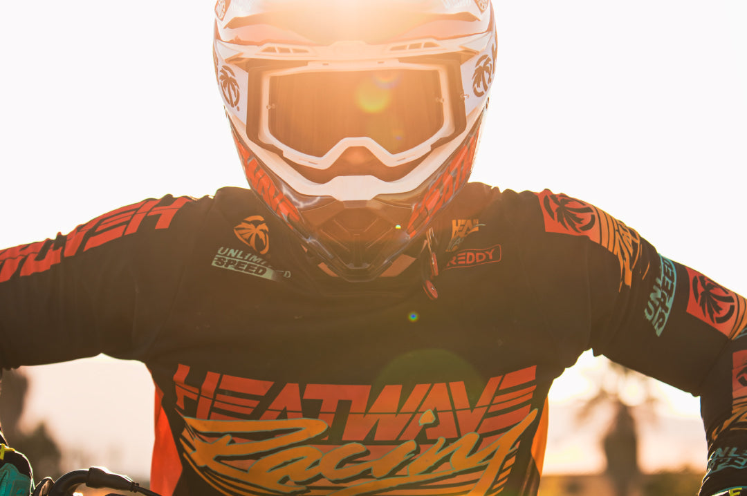 Heat Wave Billboard Icon WHITE MXG-250 Moto Goggle