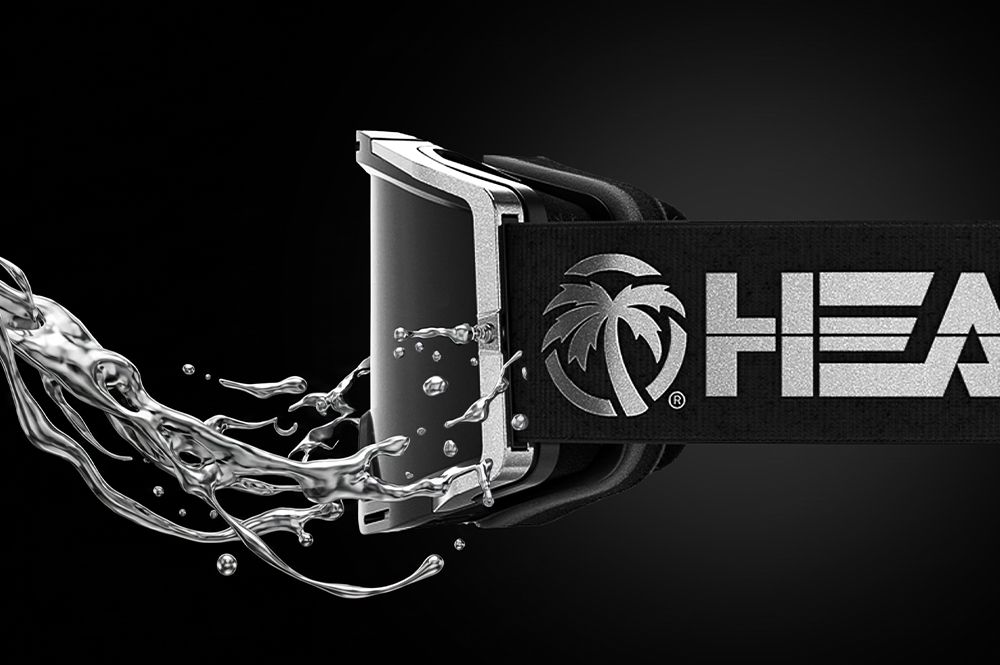 Heat Wave BILLBOARD GT Silver MXG-250 Moto Goggle