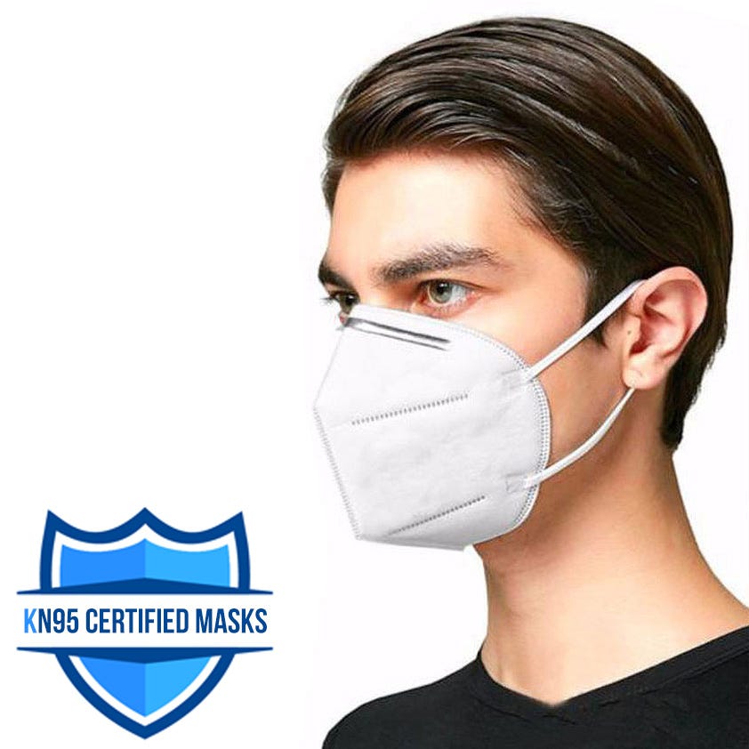 1-Pack KN95 Disposable Respirator Mask