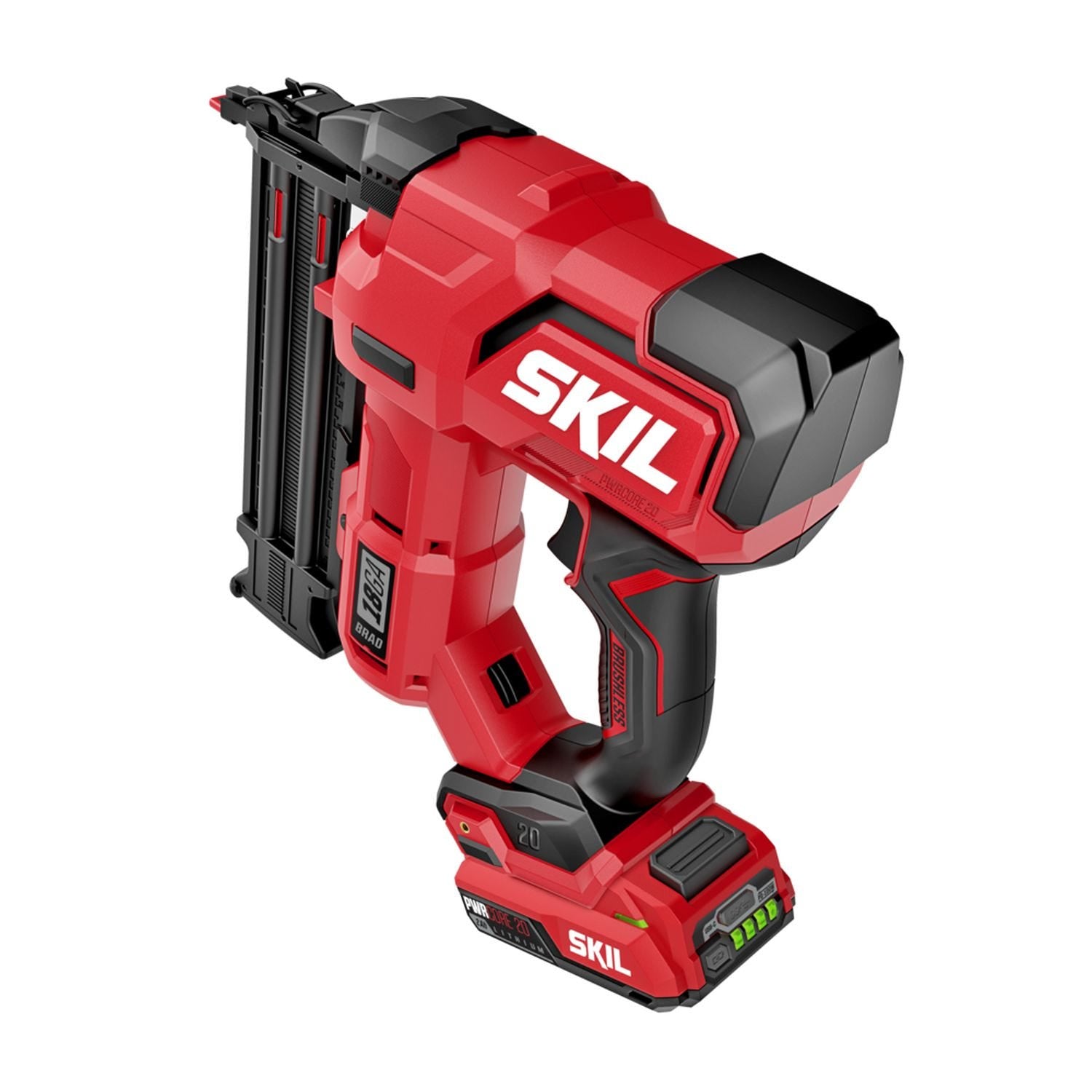 SKIL NA1800B-10 SKIL NA1800B-10 PWR CORE 20 Brushless 20V 18Ga Brad Nailer Kit