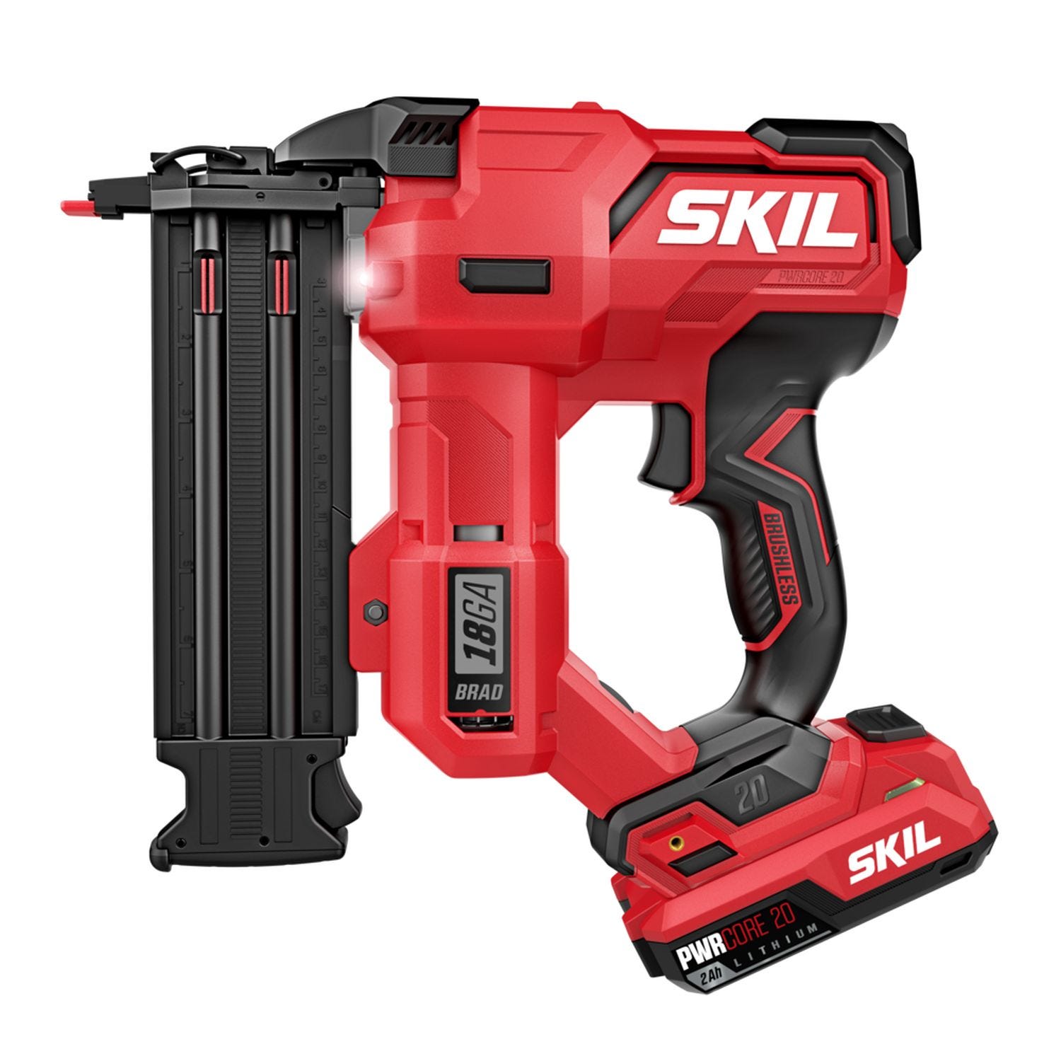SKIL NA1800B-10 SKIL NA1800B-10 PWR CORE 20 Brushless 20V 18Ga Brad Nailer Kit