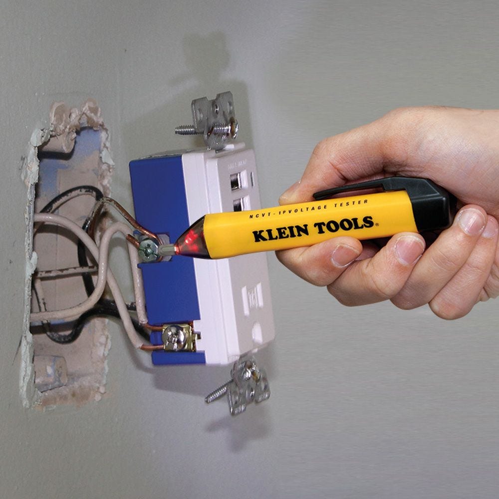 Klein NCVT1P Non-Contact Voltage Tester Pen, 50 to 1000V AC