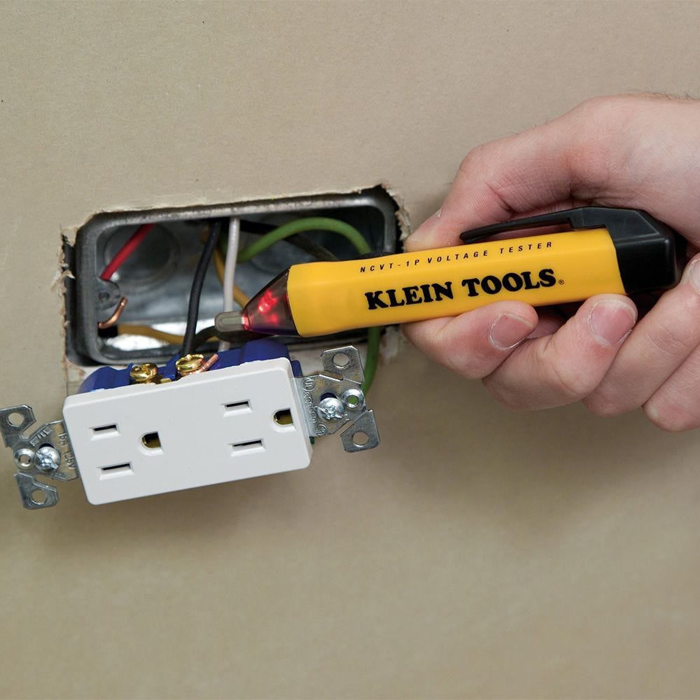 Klein NCVT1P Non-Contact Voltage Tester Pen, 50 to 1000V AC