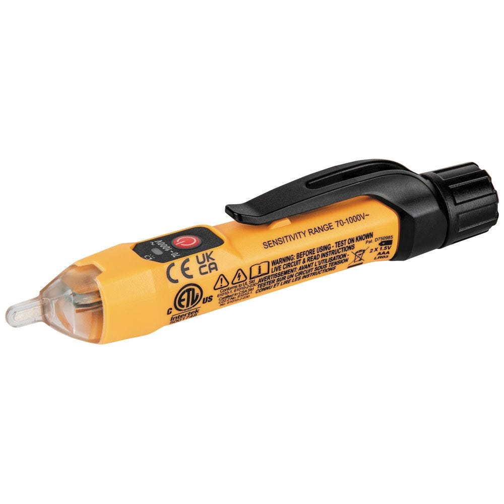 Klein Tools NCVT1XTKIT 70 - 1000V Non-Contact AC Voltage and GFCI Receptacle Tester Kit