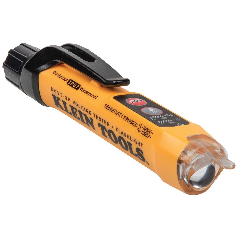 Klein NCVT3PKIT Dual Range NCVT and AC/DC Voltage Tester Electrical Test Kit