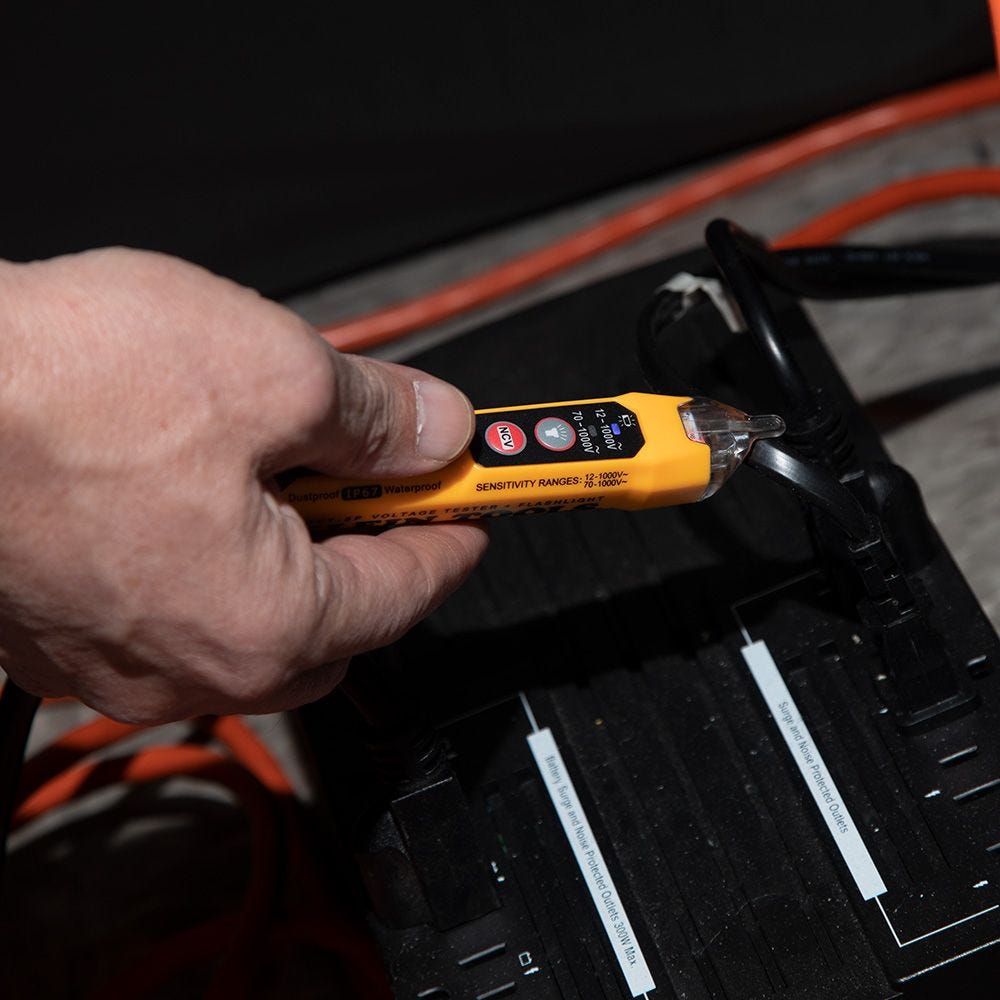Klein NCVT3PKIT Dual Range NCVT and AC/DC Voltage Tester Electrical Test Kit