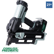 Metabo HPT 18V Cordless Pneumatic 3-in. Duplex Forming Nailer, 10.0Ah Kit (NR1875DDAQRY)