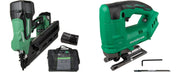 Metabo HPT 18V Paper Collated Brushless Cordless Framing Nailer 3 Ah MultiVolt Kit plus 18V Cordless Jig Saw, Tool Only