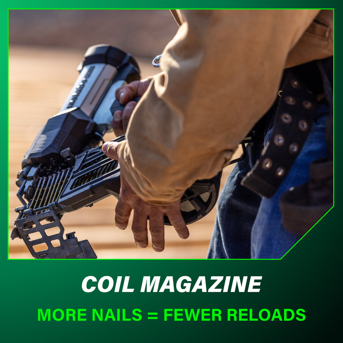 Metabo HPT 18V Cordless Pneumatic 15-Degree 3-1/2-in. Coil Framing Nailer, 10.0Ah Kit (NV1890DAQRY)