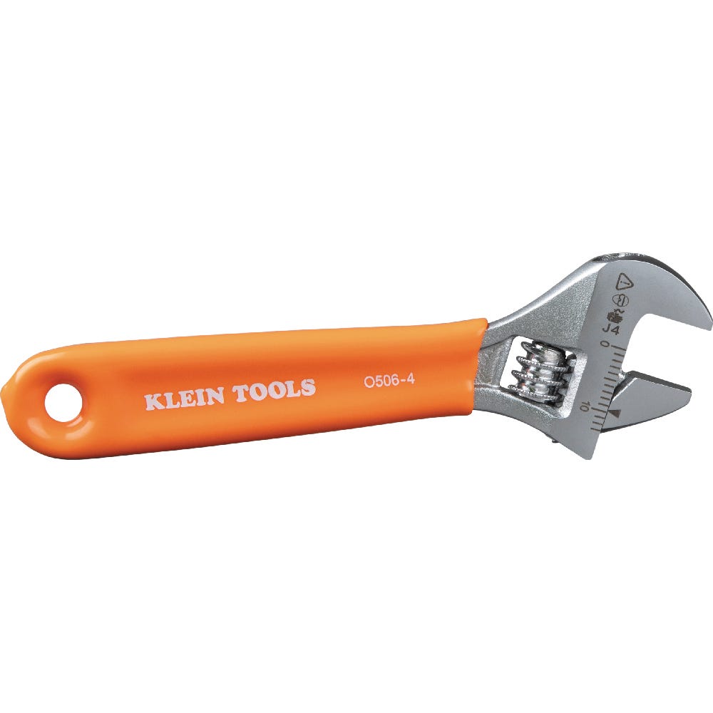 Klein Tools O5064 Extra-Capacity Adjustable Wrench, 4 in.