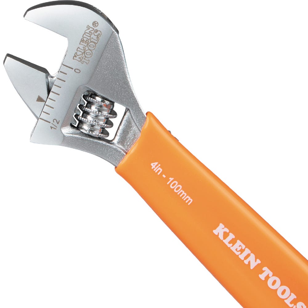 Klein Tools O5064 Extra-Capacity Adjustable Wrench, 4 in.