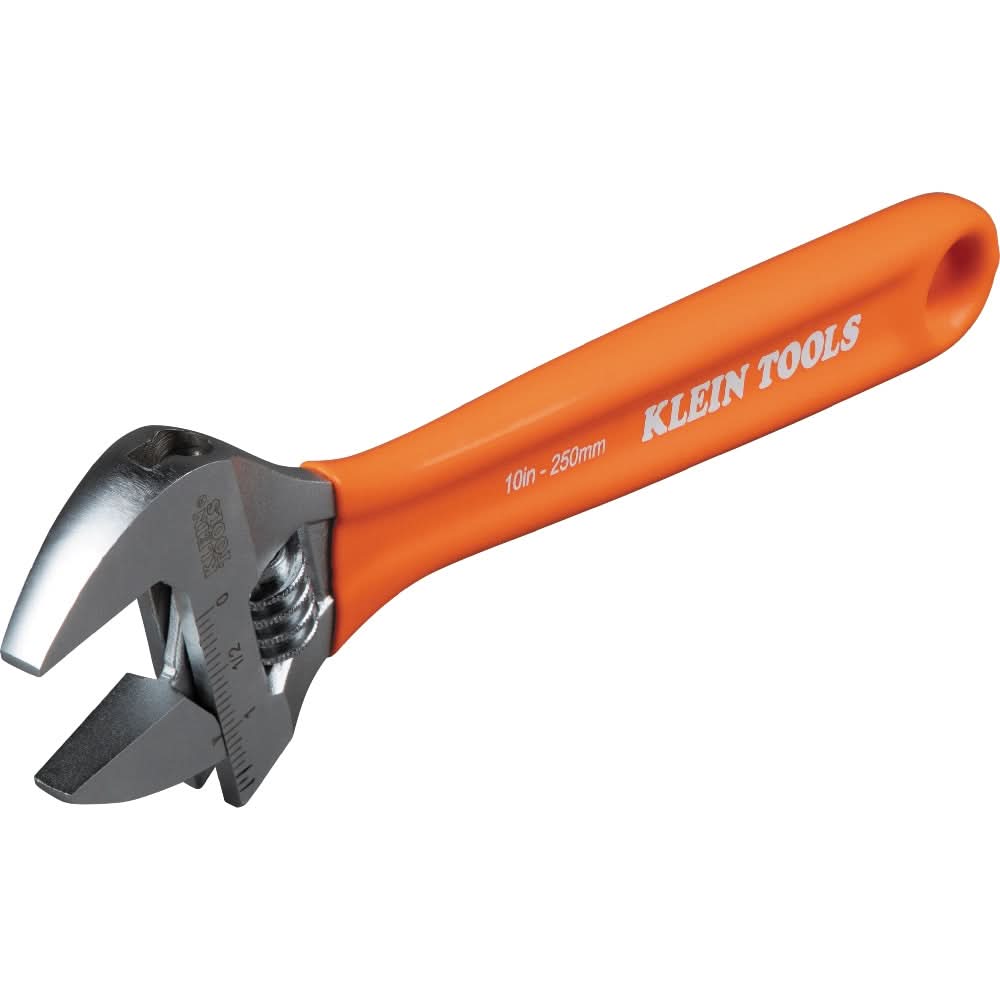 Klein Tools Extra-Capacity Adjustable Wrench, 10-in. (O50710)