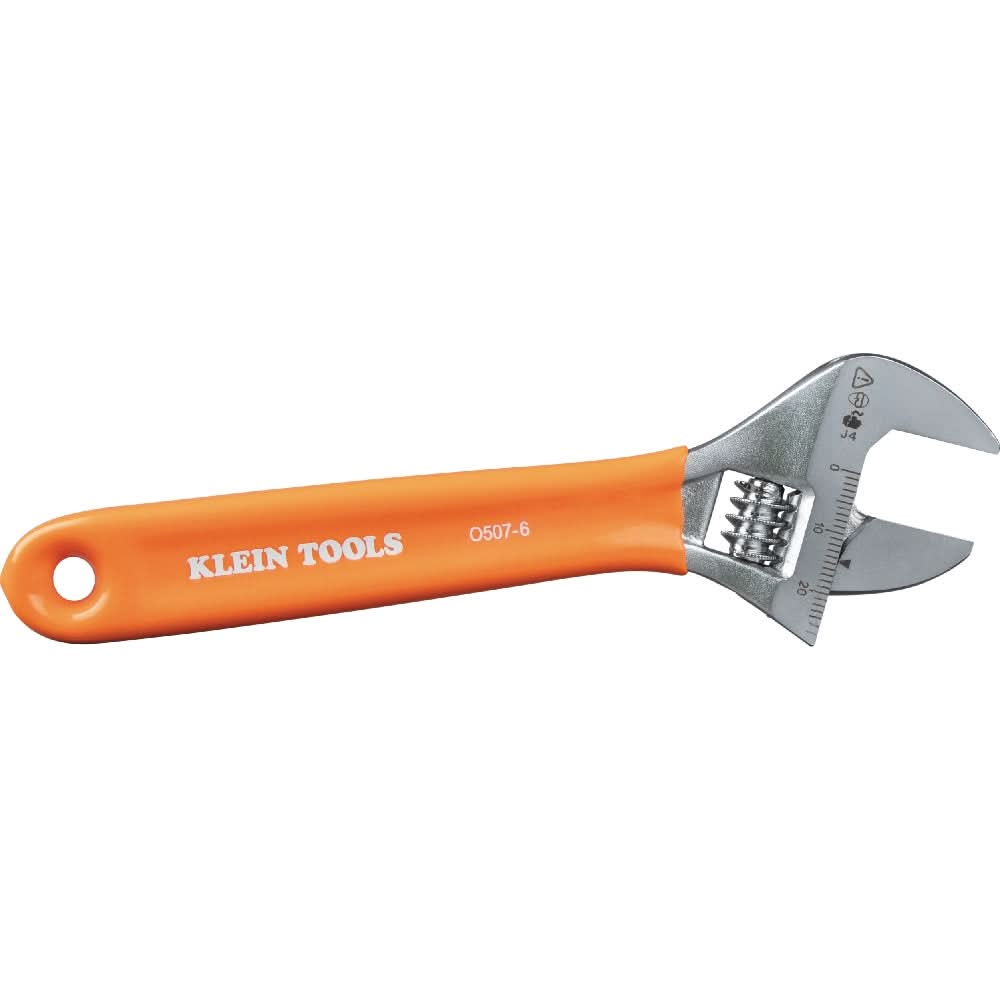 Klein Tools Extra-Capacity Adjustable Wrench, 6-in. (O5076)