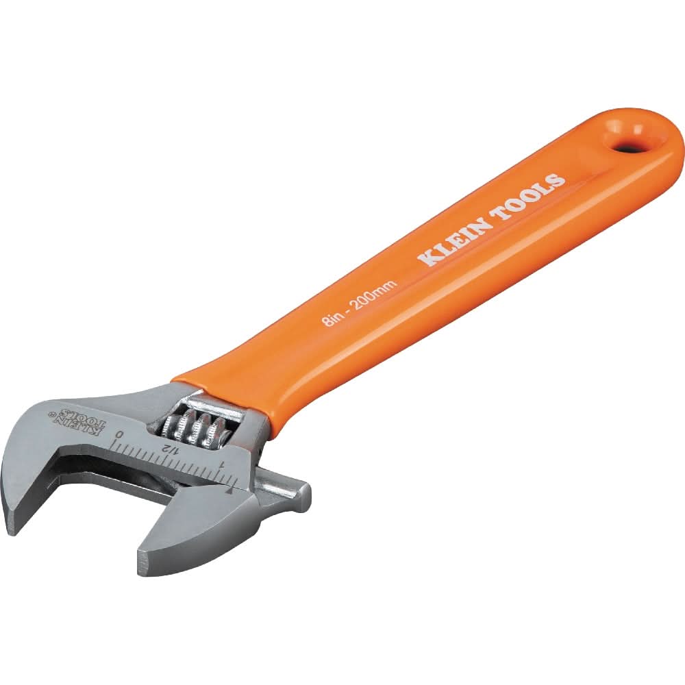 Klein Tools Extra-Capacity Adjustable Wrench, 8-in. (O5078)