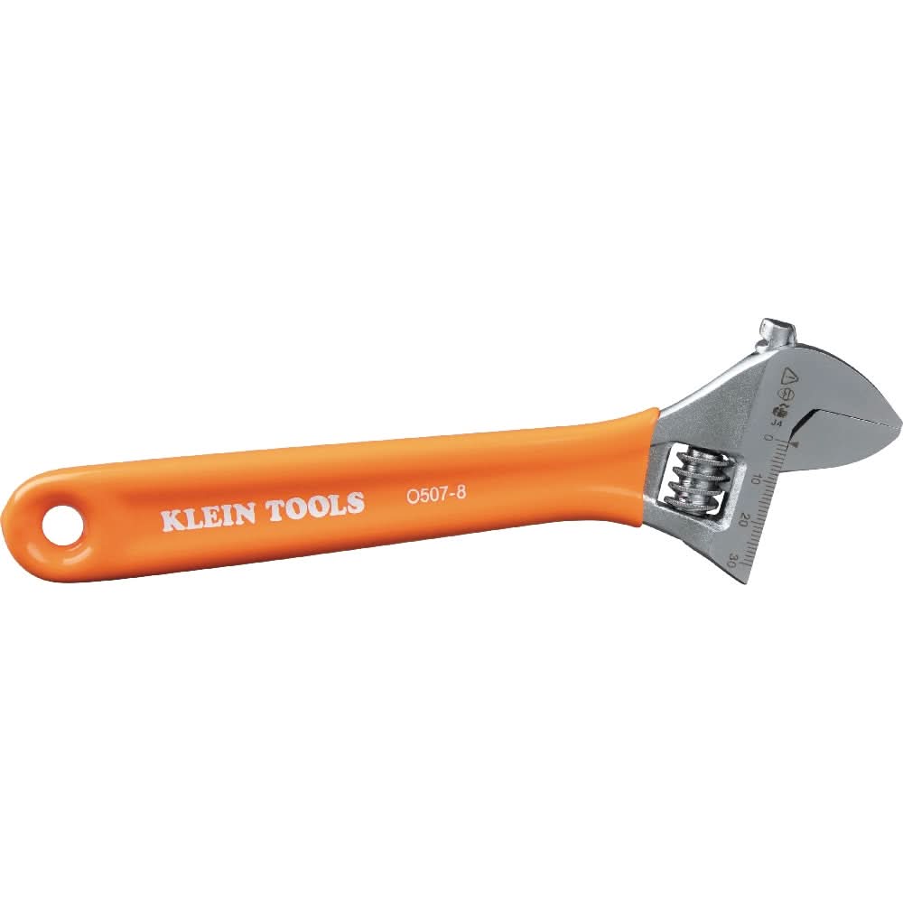 Klein Tools Extra-Capacity Adjustable Wrench, 8-in. (O5078)