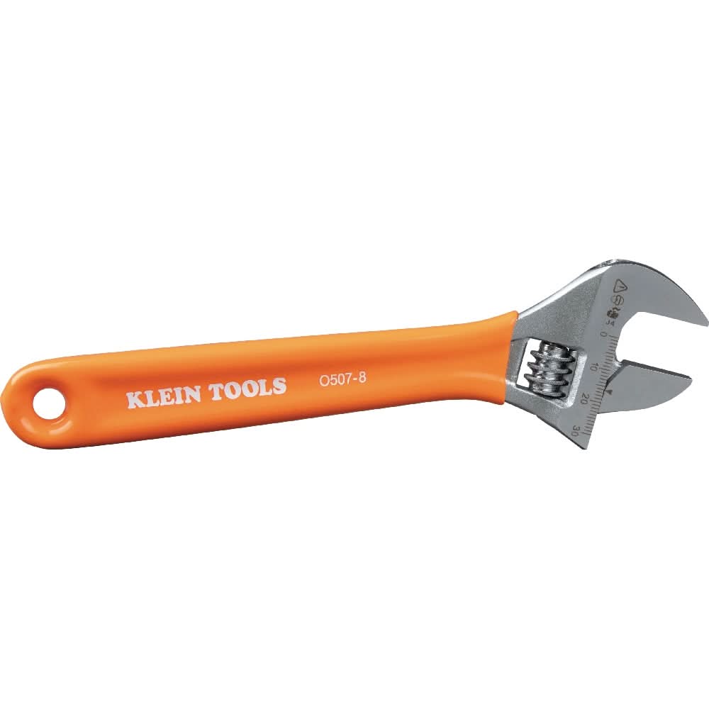 Klein Tools Extra-Capacity Adjustable Wrench, 8-in. (O5078)