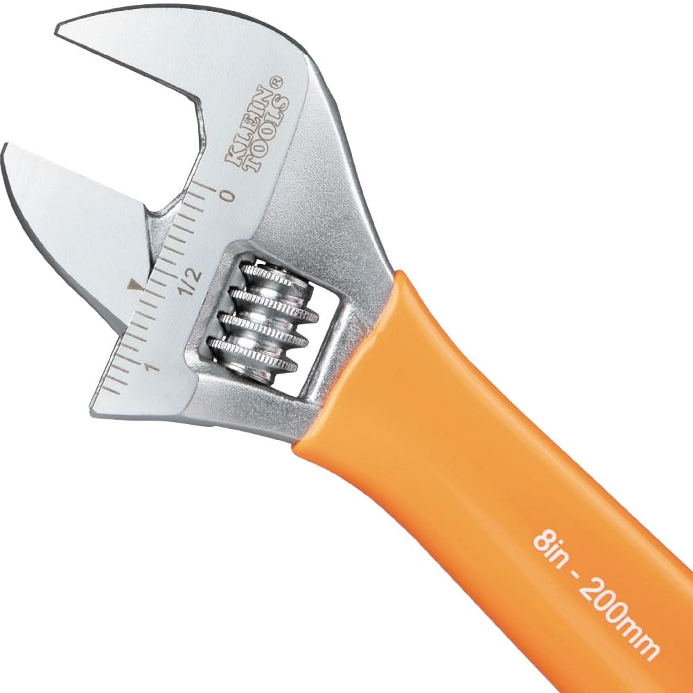Klein Tools Extra-Capacity Adjustable Wrench, 8-in. (O5078)