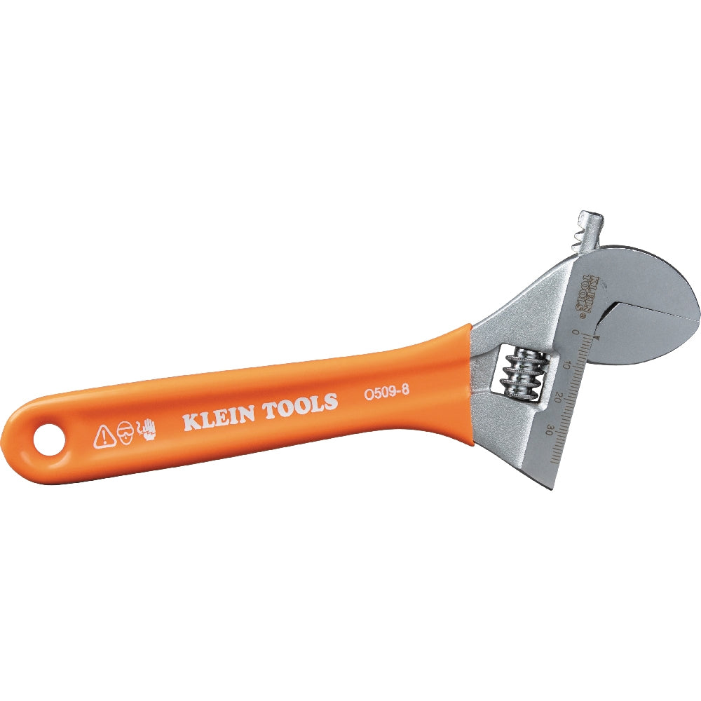 Klein Tools O5098 Extra-Wide Jaw Adjustable Wrench, 8 in.