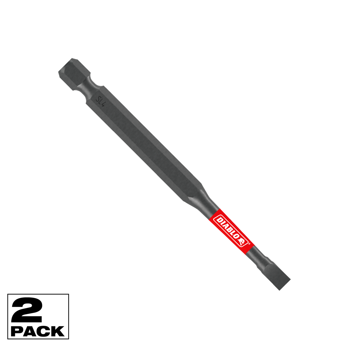 Diablo 3-1/2 in. Slotted #4 Drive Bit (DSL435P2)