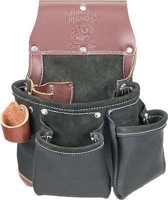 Occidental Leather B5612 Green Building Tool Bag, Black