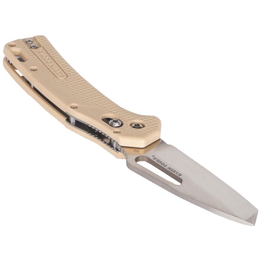 Klein Tools OGK001TNT KTO Resurgence Knife, Tanto Blade, Sand Handle