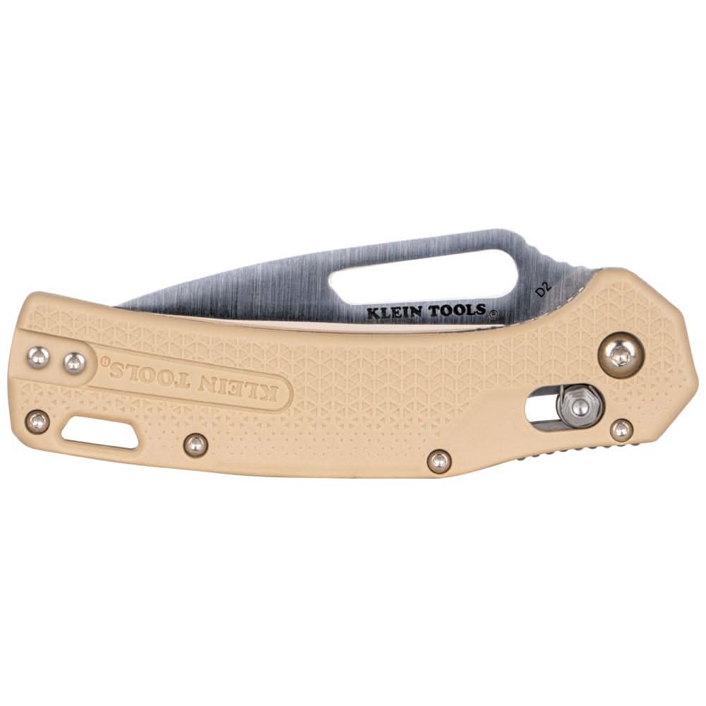 Klein Tools OGK001TNT KTO Resurgence Knife, Tanto Blade, Sand Handle