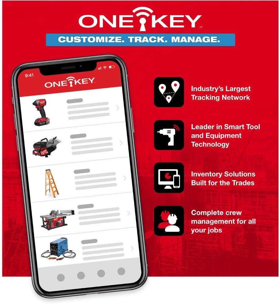Milwaukee 48-21-0001 ONE-KEY Asset ID Tag for Small Plastic Surfaces, 200-Pack