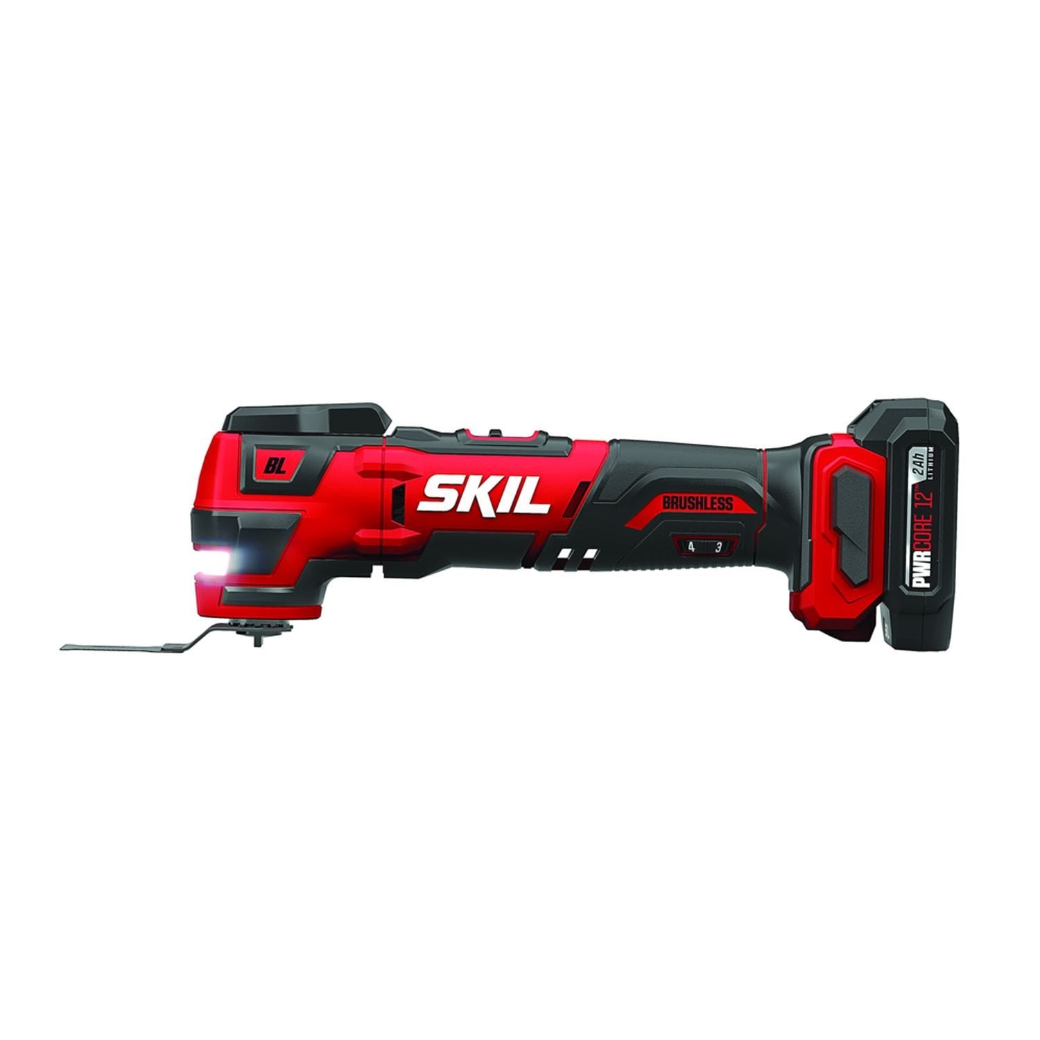 SKIL OS592702 PWRCore 12 Brushless 12V Oscillating MultiTool Kit with Battery and PWR JUMP Charger