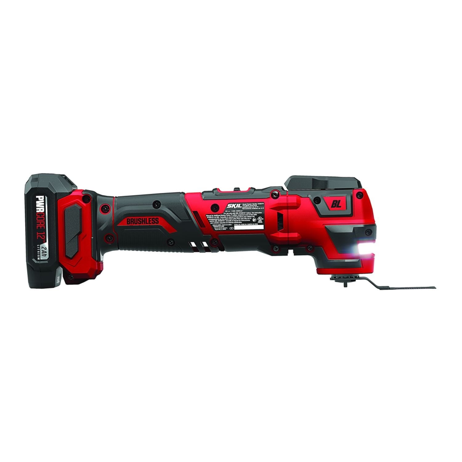 SKIL OS592702 PWRCore 12 Brushless 12V Oscillating MultiTool Kit with Battery and PWR JUMP Charger