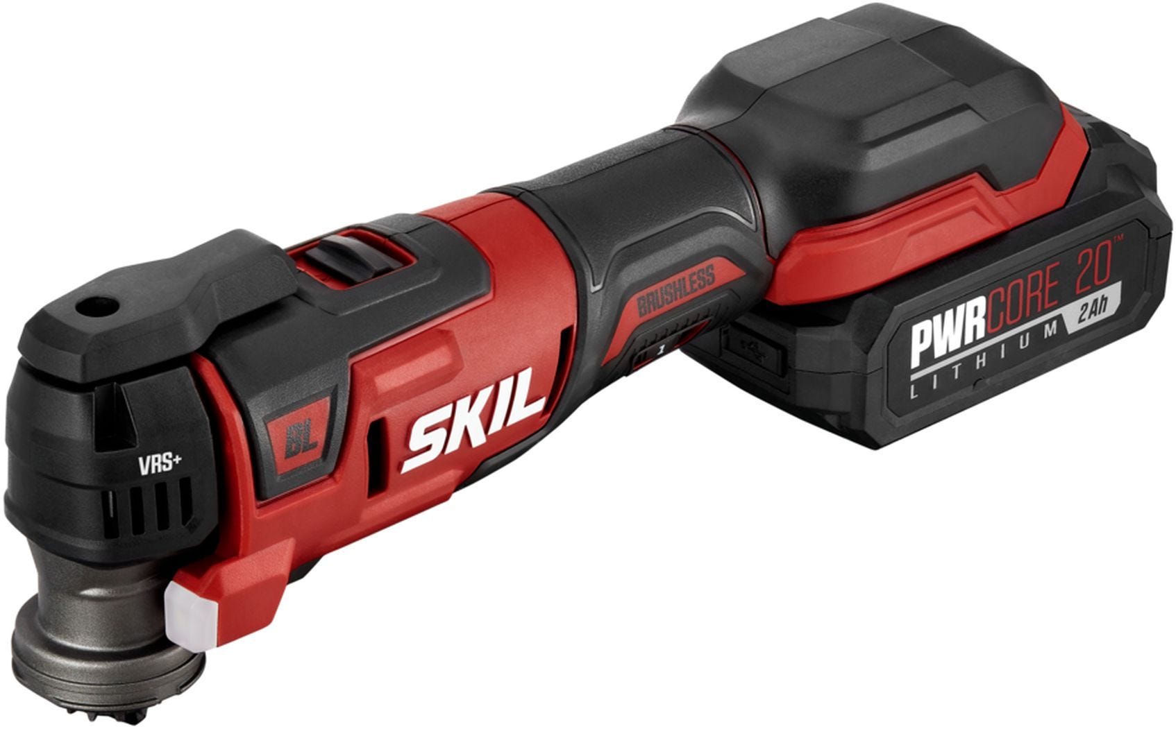 SKIL OS5937-10 PWRCore 20 Brushless 20V Oscillating MultiTool with Battery and PWR JUMP Charger
