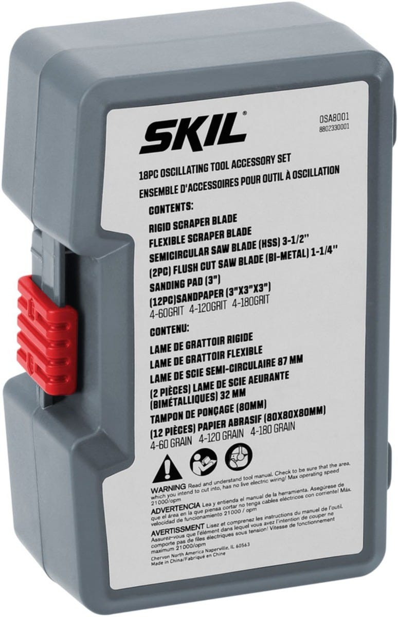 SKIL OSA8001 18pc Oscillating Accessory Set