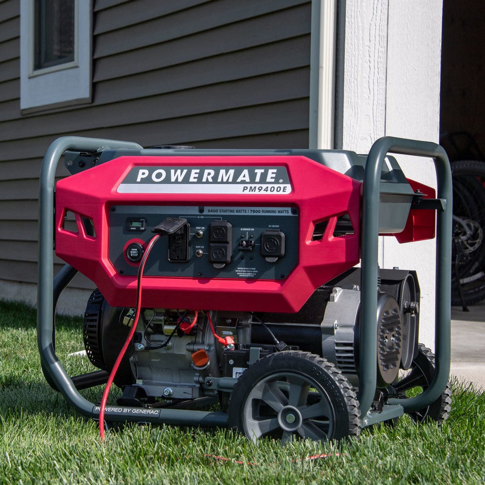 Powermate PM9400E 49ST/CSA 9,400 Watt Portable Generator with Electric Start (Non-CARB)