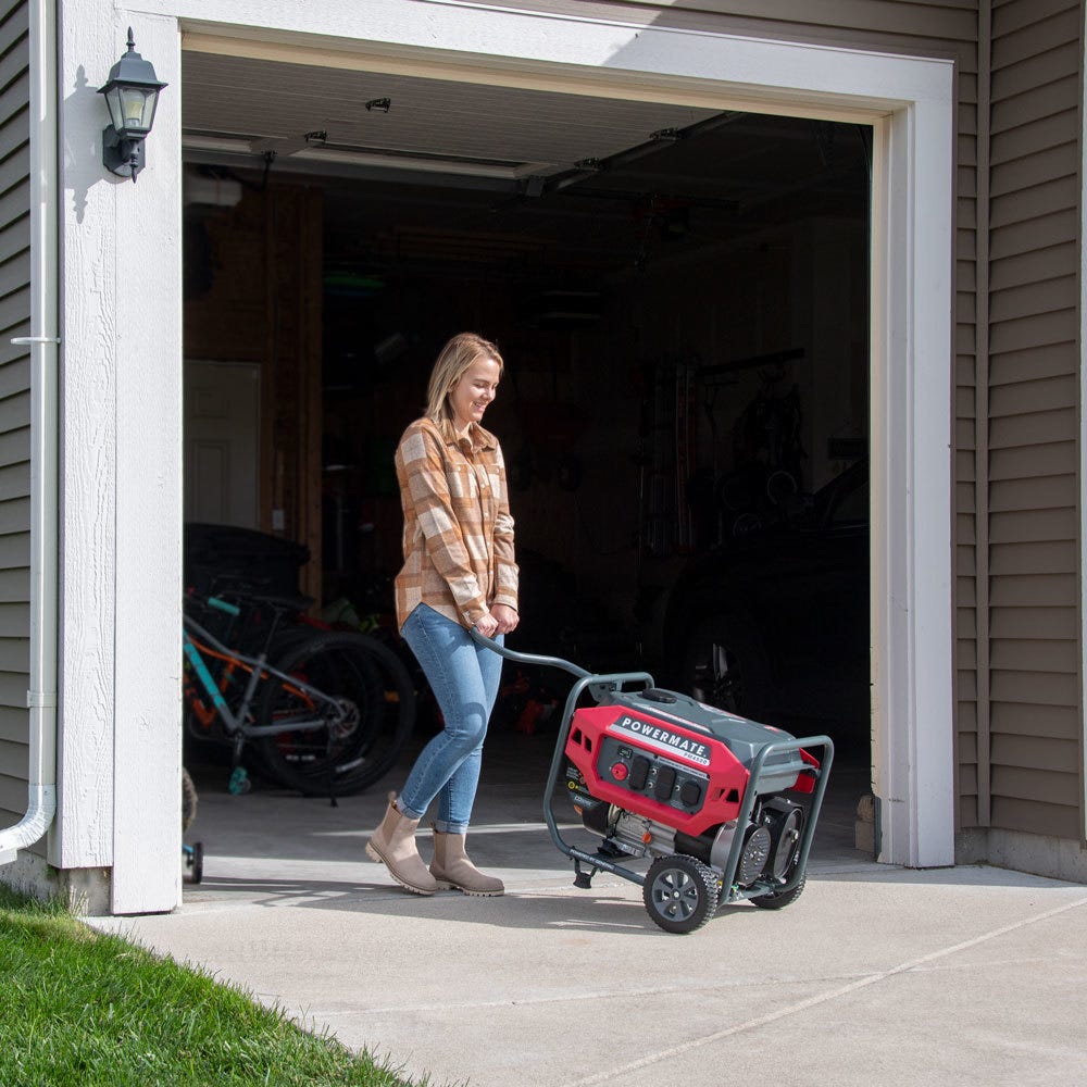 Powermate PM4500 COsense 4,500-Watt Portable Generator with Manual Start (CARB Certified)