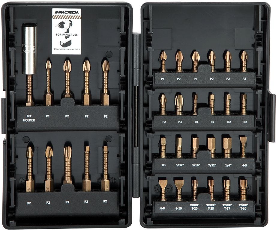 Vega P34-1DB 34pc Impactech Driver Bit Set