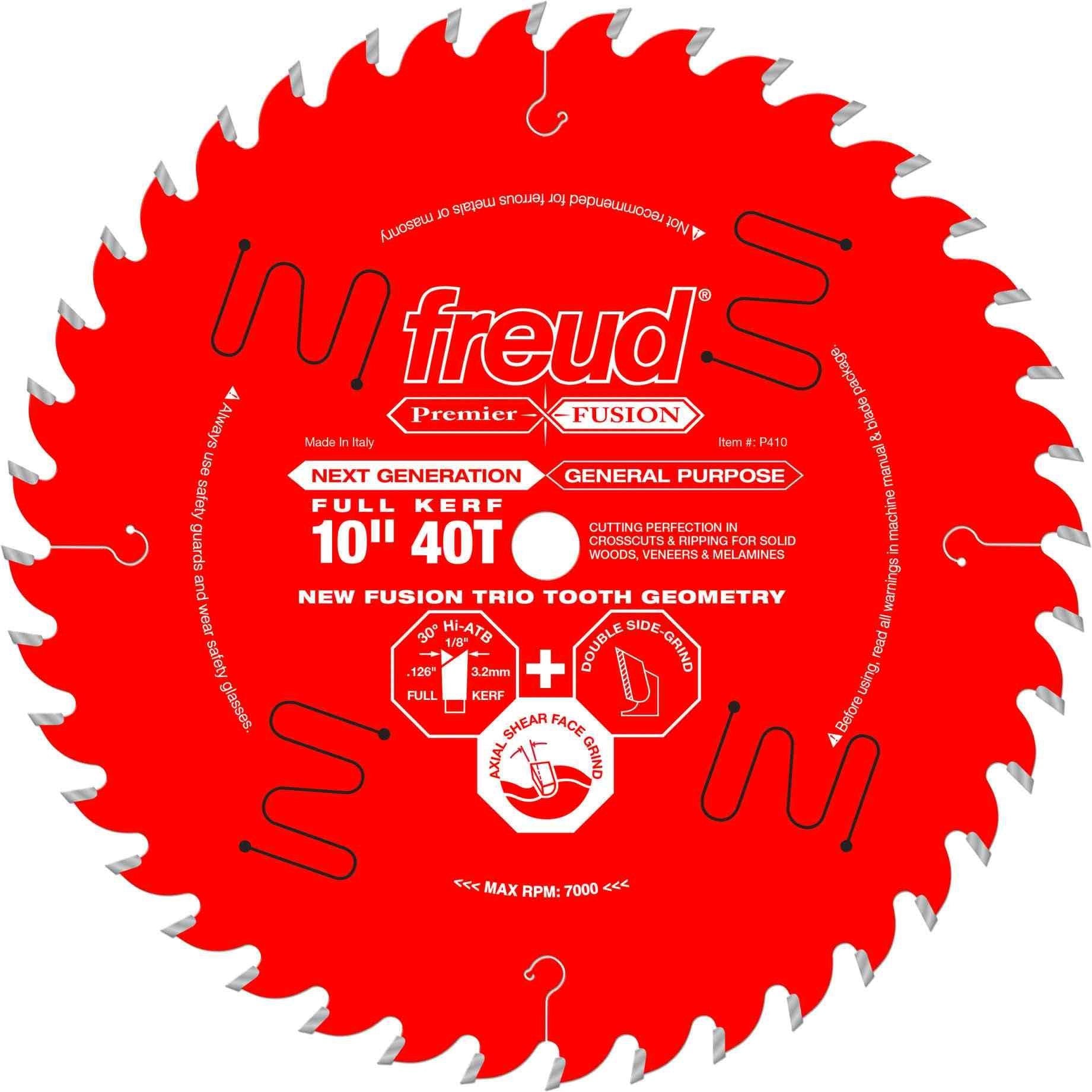 Freud P410 10 in. Next Generation Premier Fusion General Purpose Blade