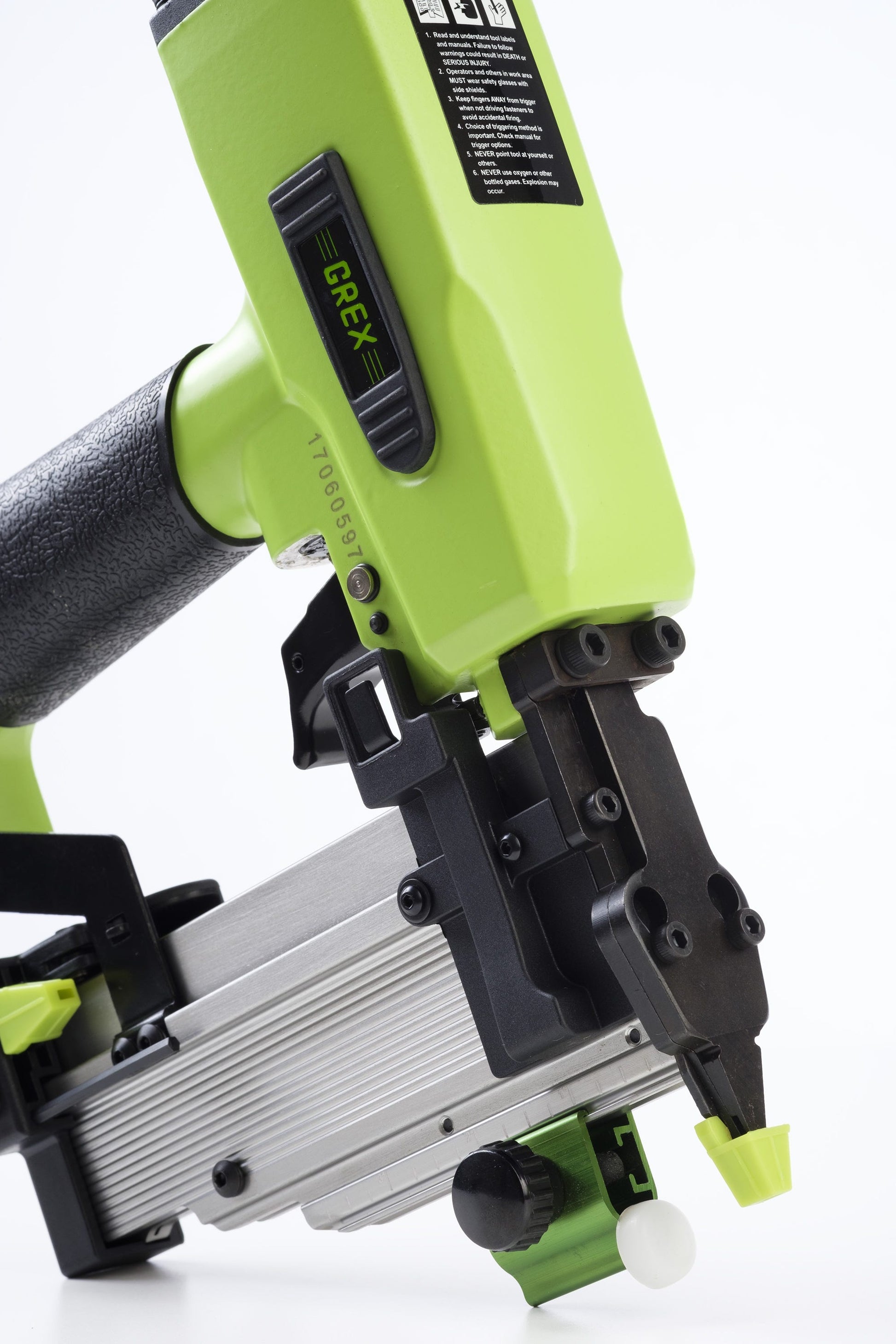 Grex P650LXE 23 Gauge Pin Nailer - Max 2" with Edge Guide