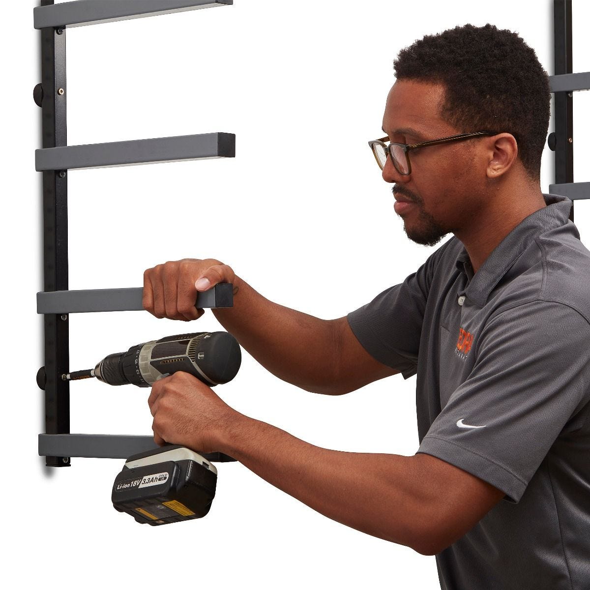 Bora PBR-006B Portamate 6 Tier Lumber Storage Rack, Gray/Black