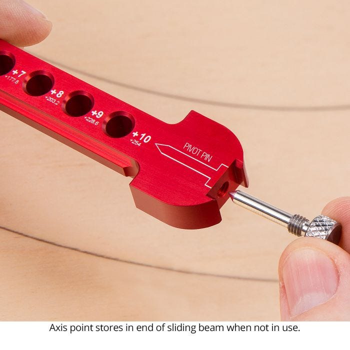 Woodpeckers PCOMPXL24 Pocket Compass, 2" - 21" Range