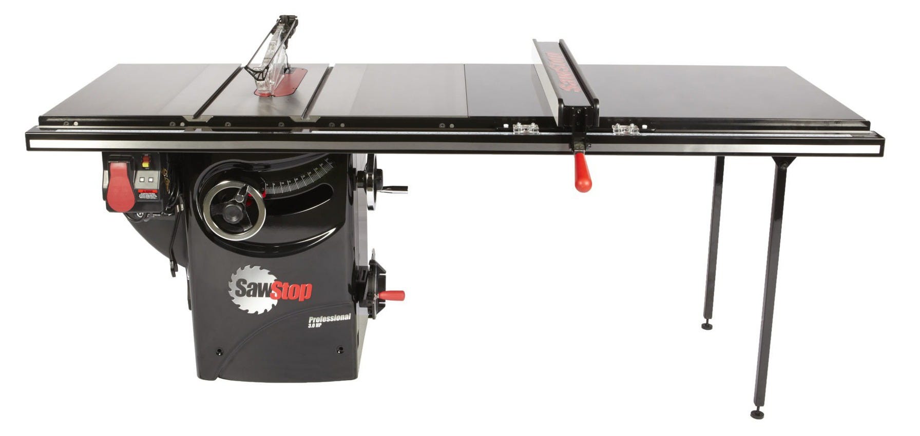SawStop PCS31230-TGP252 220V Single Phase 3-HP 13-Amp 10" Professional Cabinet Saw with 52" Professional Series T-Glide Fence System