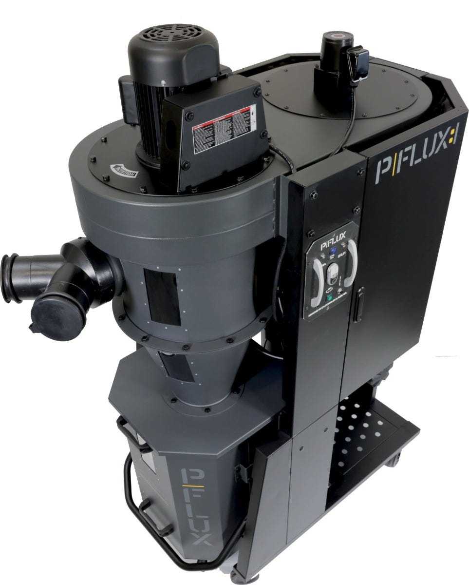 Laguna MDCPF15110 P|FLUX: 1 1.5 HP 900CFM Cyclone Premium Dust Collector