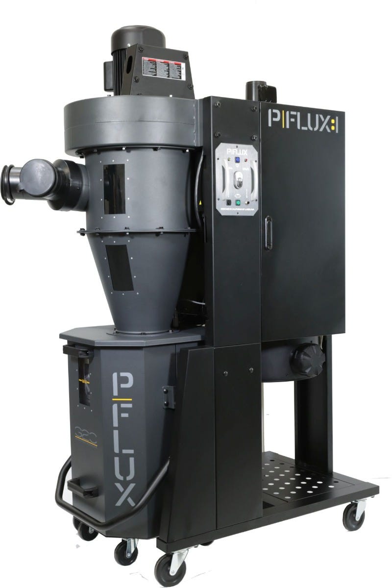 Laguna MDCPF15110 P|FLUX: 1 1.5 HP 900CFM Cyclone Premium Dust Collector