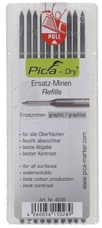 Stabila Type 96M 16 in. Heavy Duty Magnetic Level with Pica Dry Pencil and Black Lead Refill