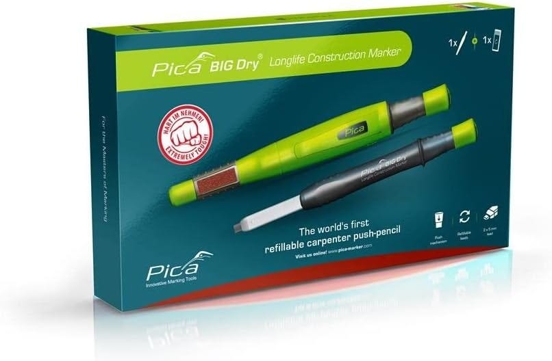 Stiletto STSQ7 STILETTO 7" Carpenter Square + PICA BIG Dry Pencil Pack