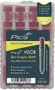Pica 930/40 Red Dry Erase Refill, 4-Pack
