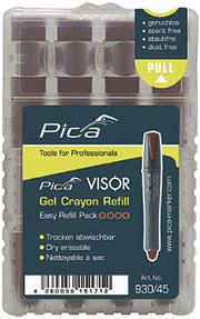 Pica 930/45 Brown Dry Erase Refill, 4-Pack