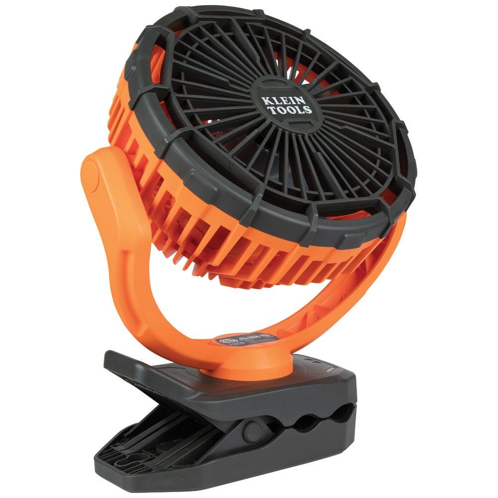 Klein Tools PJSFM2 USB Lithium-Ion Rechargeable 9-in. Diameter Clamping Fan