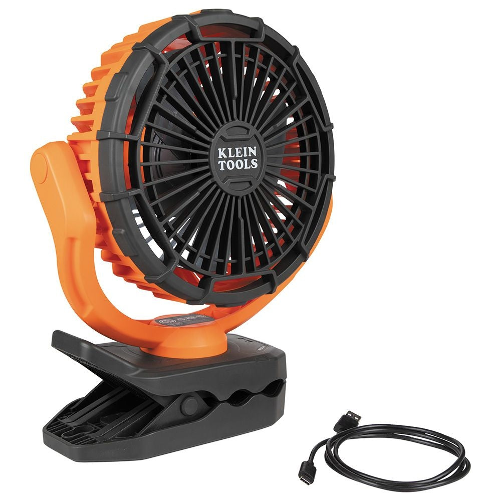 Klein Tools PJSFM2 USB Lithium-Ion Rechargeable 9-in. Diameter Clamping Fan