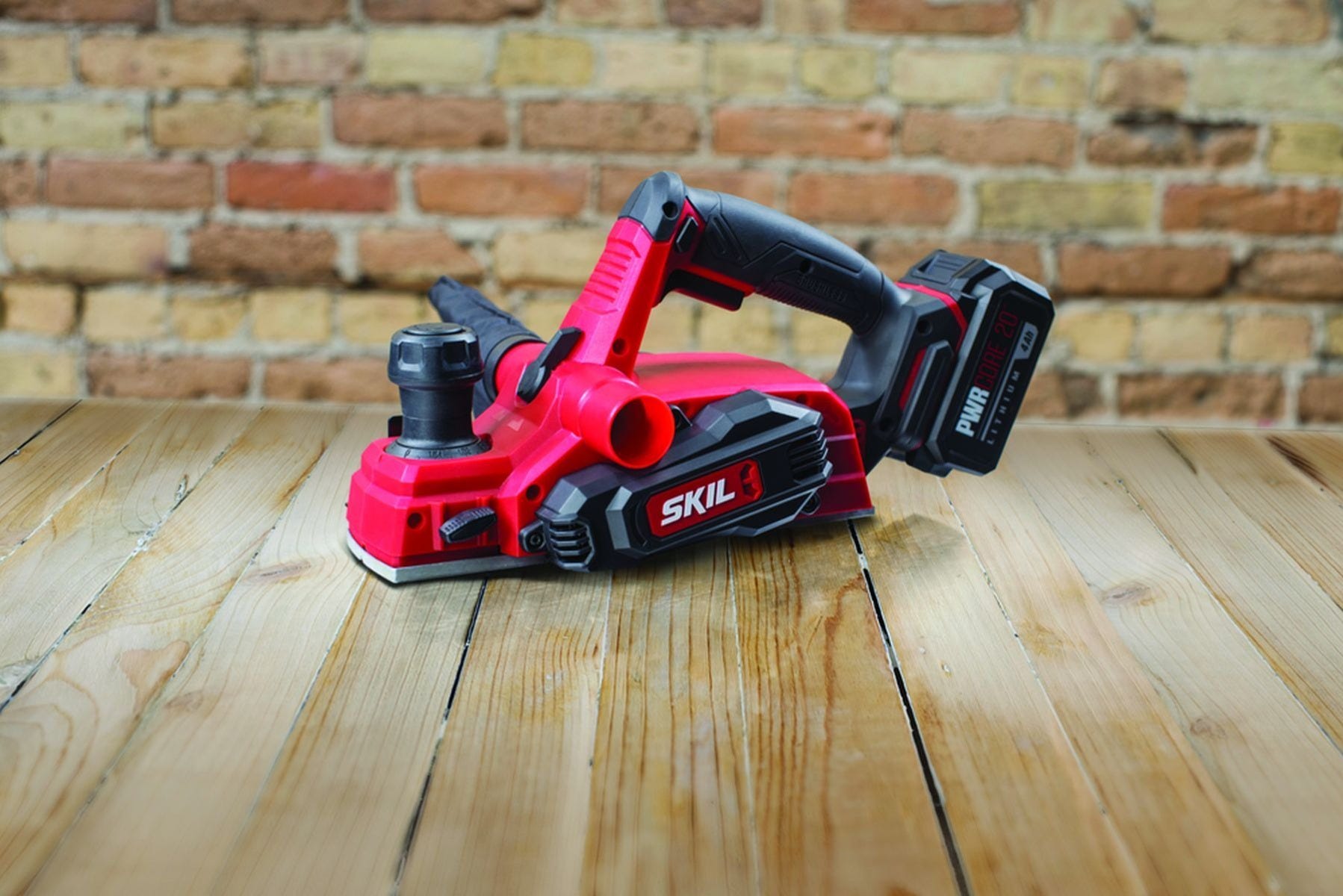 SKIL PL5938-1A PWRCore 20 Brushless 20V 3-1/4" Planer Kit with 4.0Ah Battery and PWR JUMP Charger